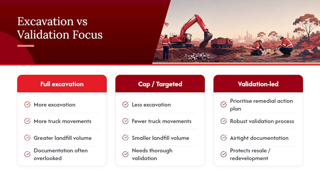 Why the "just dig it all up" instinct usually costs more than it's worth — overview diagram